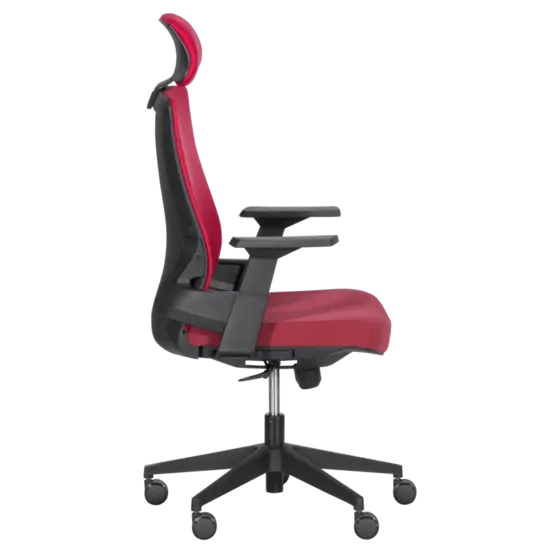 Директорски стол АЛИНА- снимка отстрани, черна база