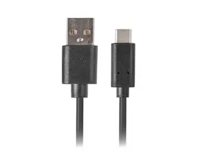 Кабел Lanberg USB-C(M) -  USB-A (M) 2.0 cable 1.8m, black QC 3.0