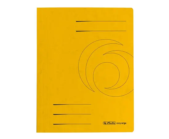 Папка картон Herlitz Blue Angel 240 гр жълта