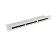 Пач панел Lanberg patch panel 24 port 1U 19' CAT.6a utp with cable organizer grey