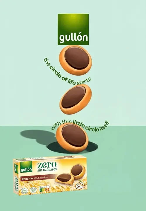 Бисквити Gullon рондитас 186 гр - реклама