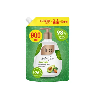 Течен сапун Teo пълнител 900 мл - авокадо