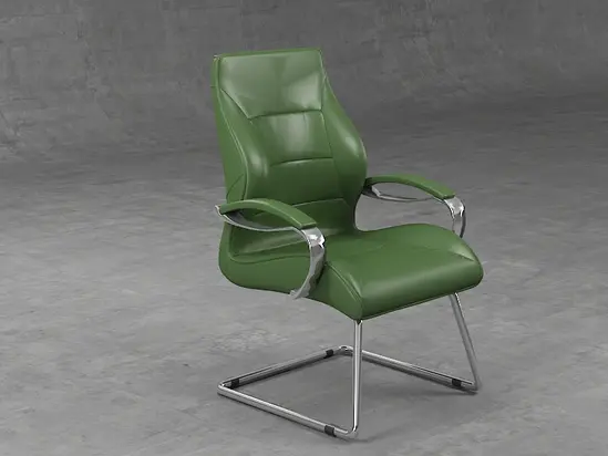 Посетителски стол ВОКИЛ ARS 04- хромирани подлакътници с меки падове