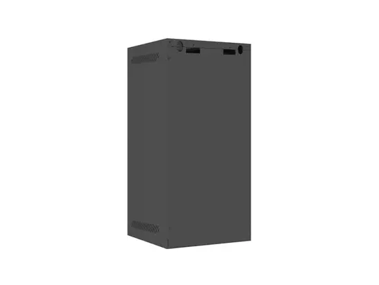 Комуникационен шкаф Lanberg rack cabinet 10' wall-mount 12U280x310 (flat pack) with glass door black