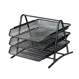 Хоризонтална поставка тройка мрежа черна