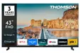 Телевизор Thomson 43" FHD Google TV; 1920 x 1080 (FHD), DLED, 60 Hz, HDR10, Dolby Audio, Google Cast, DVB-TT2CSS2, Wi-Fi, Bluetooth, LAN, HDMI 3 (1.4), USB 2 (2.0), Hotel mode, Side Feet, Black