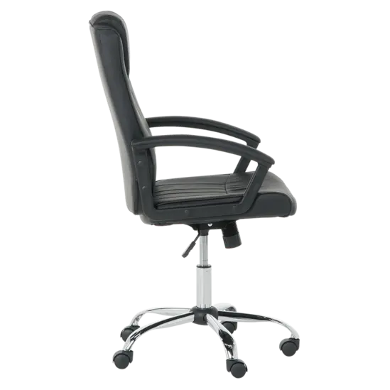 Директорски стол ЛАВРЕН-сниман отстрани, ромирана кръстачка