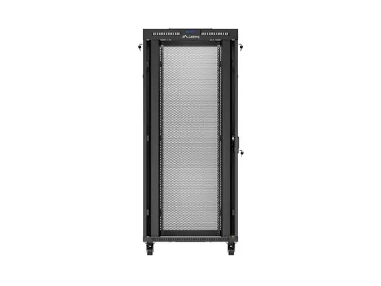 Комуникационен шкаф Lanberg rack cabinet 19' free-standing 37U600X800 (FLAT PACK) with mesh door LCD black
