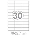 Самозалепващи етикети 70x29.7 30 бр.