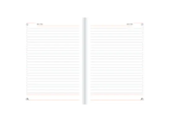 Бележник КБ11 А5- отвътре, отворен