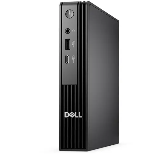 Настолен компютър Dell Pro Micro QCM1250, Intel Core Ultra 5 235 (13 TOPS NPU, 14 cores, up to 5.0GHz), 16 GB: 1 x 16 GB, DDR5, up to 5600 MTs, 512GB SSD, Integrated Graphics, Wi-Fi 6E, Bulgarian Keyboard&Mouse, 90W, Win 11Pro, 3Y PS