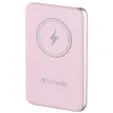 Външна батерия Verbatim MCP-10PK Power Pack 10000 mAh with UBS-C® PD 20W  Magnetic Wireless Charging 15W Pink