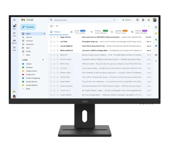 Монитор Lenovo ThinkVision E27-40 27" IPS, WLED, 1920x1080, 16:9, 100Hz, 300 cd/m2, 1500:1, Speakers 2Wx2, HDMI, DP, VGA, Tilt, Swivel, Pivot, Height Adjust Stand