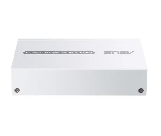 Комутатор Asus Business 5Port Smart Managed Switch PoE+,ExpertWiFi EBP15, 4 ports PoE+, 60W, VLAN, QoS, Port Mirroring, wall mounting,White
