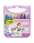 Маркери Crayola измиваеми в куфарче 65 части розов