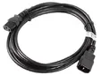 Кабел Lanberg extension power supply cable IEC 320 C13 - C14 3m VDE, black