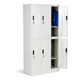 Метален гардероб - с 6 отделения, 185х90х45 см