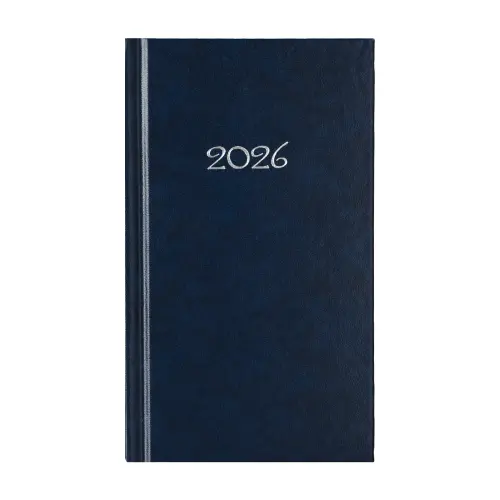 Календар - бележник СЛИМ джобен син