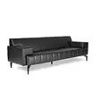 Диван триместен ОДРИН PLN 03 - сниман в цял ръст, черен на цвят