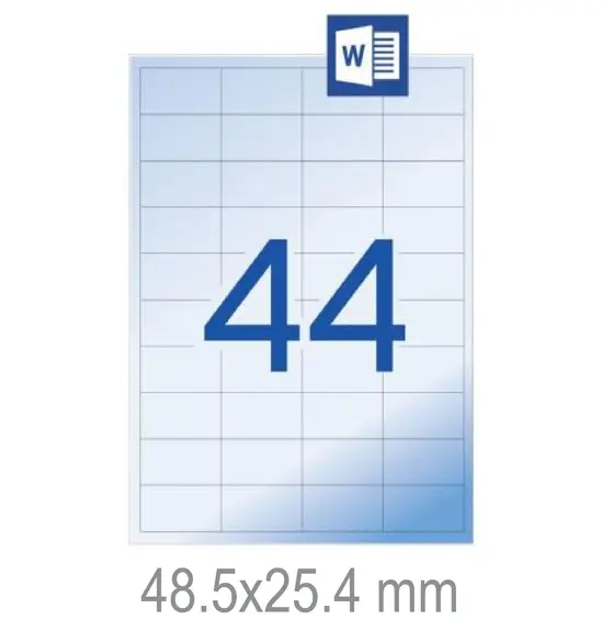 Полиестерни етикети 48.5х25.4 мм