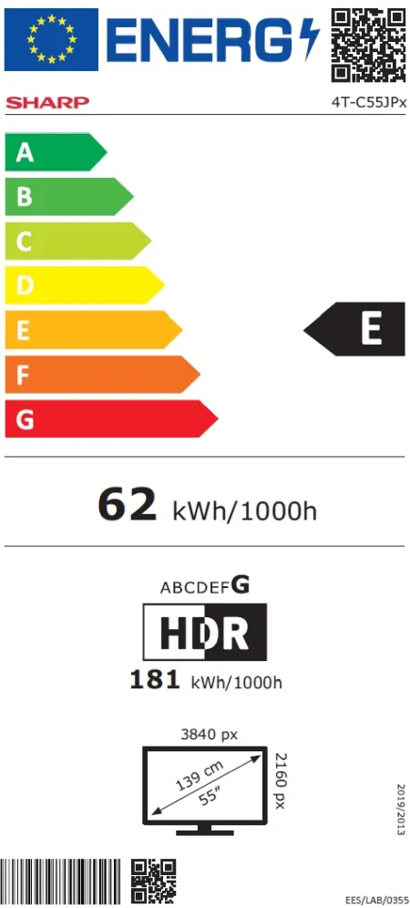 Телевизор Sharp 55JP7265E, 55" QLED Mini led Google TV, 4K Ultra HD 3840x2160 Frameless, AQUOS, DVB-TT2CSS2, Active Motion 1000, HDR10, Dolby Atmos, Dolby Vision, Google Assistant, HARMANKARDON, HDMI 2.1 with eARC, 3.5mm Headphone jack  line-out, US