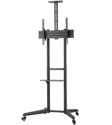 Стойка Neomounts Mobile Floor Stand incl. AV- and cam shelf (height adjustable: 128.5-145 cm)