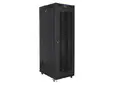 Комуникационен шкаф Lanberg rack cabinet 19' free-standing 42U800x1000 (flat pack) with mesh door lcd black v2