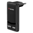 Зарядно устройство Verbatim Fold 'n' Go GaN Charger 65W EU plug Black