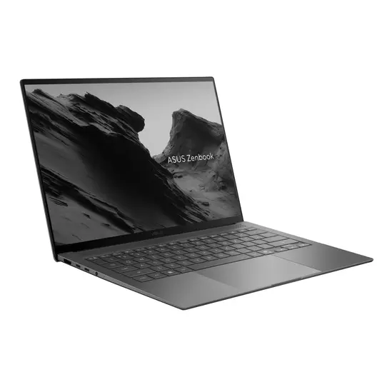 Лаптоп Asus Zenbook UX5406SA-PZ628XNA,Intel Ultra 7 256V 16GB 2.2 GHz (12MB Cache, up to 4.8 GHz, 14.0 OLED WQXGA+(WQ+) 2880X1800 16:10 Bend+400nits AG DCI-P3:100, Touch,120 Hz, LPDDR5X 16GB ( on board ) 512 GB  SSD G4, Windows 11 Pro , Gray,US, no adapte