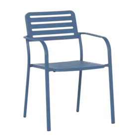 Градински стол ЛАЗУР- тъмносин цвят на метала