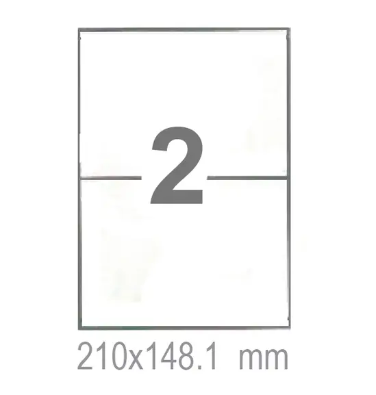 Самозалепващи етикети 210x148.1 2 бр.