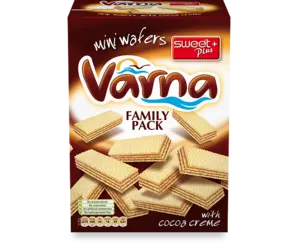 Вафли Varna мини с какао 260 гр