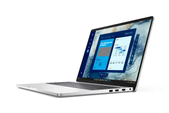 Лаптоп Dell Pro 16 PC16250, Intel Ultra 5 235U vPro(R) (12 TOPS NPU, 12cores, up to 4.9 GHz), 16" FHD+(1920x1200) 300nits AG, 32 GB: 1x32 GB, DDR5, 5600 MT/s, 512 GB SSD, Intel Graphics, FHD HDR IR Cam and Mic, Wi-Fi 6E, FPR, Backlit Kb, Win11 Pro, Silver