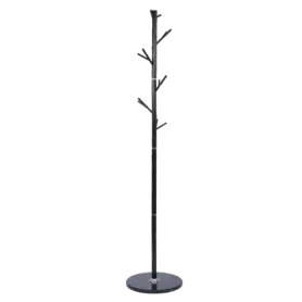 Закачалка за дрехи KISA- снимка отпред, черен цвят