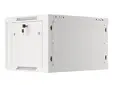 Комуникационен шкаф Lanberg rack cabinet 19' wall-mount 6U600x450 for self-assembly with metal door grey (flat pack)