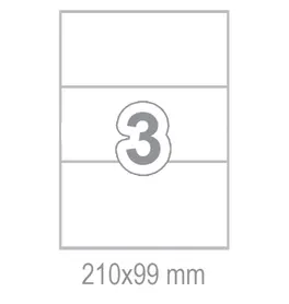 Самозалепващи етикети 210x99 3 бр.