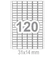 Самозалепващи етикети 31x14 120 бр.
