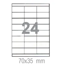 Самозалепващи етикети 70х35 24 бр.