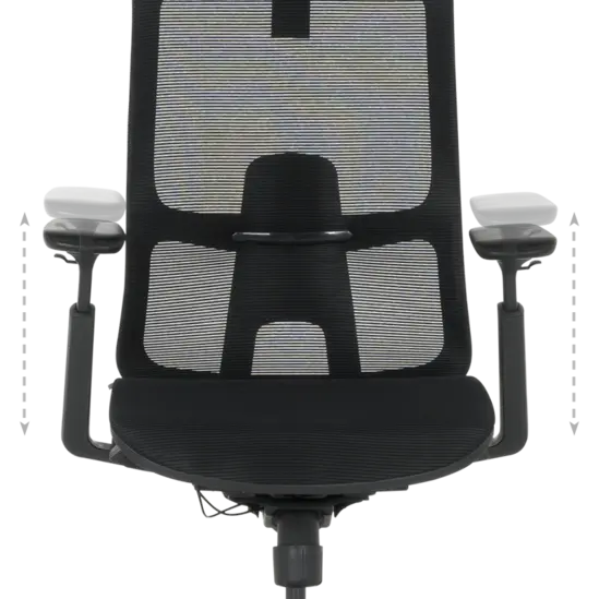 Работен стол АХИНОРА- регулируема височина на подлакътници