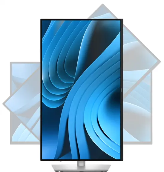 Монитор Dell P2725QE, 27' 4K UHD LED, IPS Anti-Glare, 5ms, 100 Hz, 1500:1, 350 cdm2, (3840x2160), 99% sRGB, USB-C Hub, 3x USB 5Gbps Type-A, HDMI, Display Port, Power Delivery 90w, RJ45, Height Adjustable, Pivot, Swivel, Tilt, Black