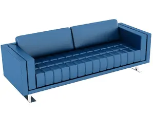 Диван триместен БИЛЯР LOFT 03 - сниман отгоре, син на цвят