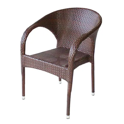 Ратанов стол МИЛАН - кафяв цвят