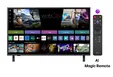 Телевизор LG 43QNED82A3B, 43" 4K QNED HDR Smart TV, 3840x2160, DVB-T2CS2, Alpha 7 AI Processor, HDR10  HLG, webOS 25 ThinQ, VRR  ALLM  HGiG, 4K Upscaling, WiFi 5, Voice Controll, Bluetooth 5, AirPlay 2, LAN, CI, HDMI, SPDIF, Google Cast, 2 pole Stand