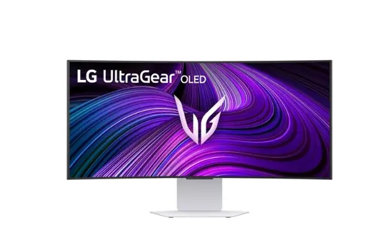 Монитор LG 34GX90SA-W, 34', OLED UltraGear 21:9 Curved Smart, IPS 0.03 ms, WQHD (3440x1440), 240Hz, HDR 10, 1500000:1, 250 cdm2, DCI-P3 98.5%, USB 3.0, VRR, Free-sync, G-Sync, USB-C, PD 65W, HDMI, DP, PBP, Speakers, LG Switch, Height, Swivel, Tilt, White