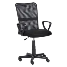 Работен стол ДОРИС-снимка отстрани, дамаска с мрежа