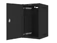 Комуникационен шкаф Lanberg rack cabinet 10' wall-mount 9U  280x310 self-assembly flat pack with metal door, black