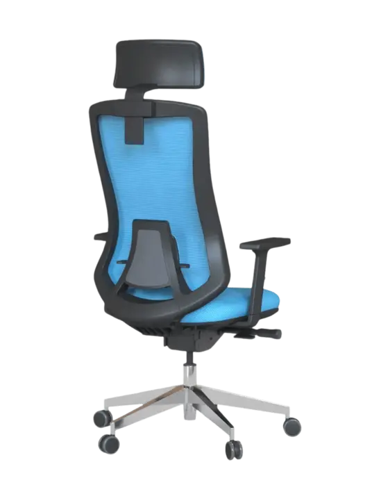 Работен стол БУЛАИР PON 2636 - светлосин отзад