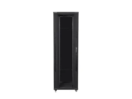 Комуникационен шкаф Lanberg rack cabinet 19' free-standing 42U800x1200 (flat pack) black