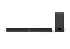 Аудио система Sharp Soundbar HT-SBW110, SLIM 180W 2.1 Wired Subwoofer, HDMI & BLUETOOTH, wireless music streaming, HDMI ARCCEC, 3.5mm Aux-in, Digital Optical Audio Input, Matt black