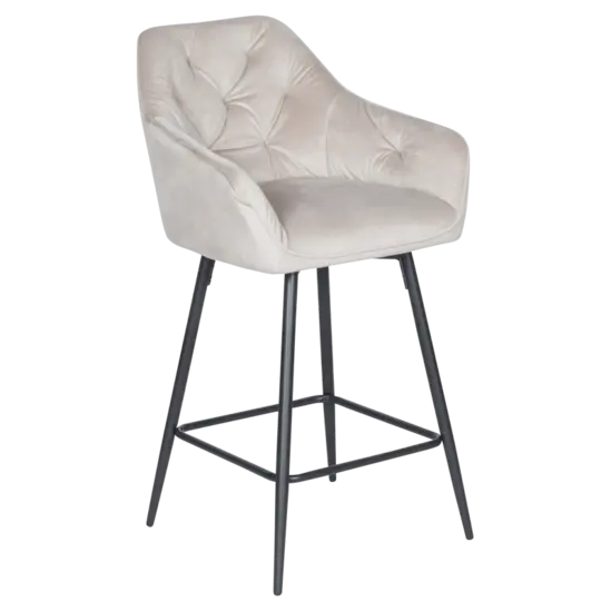 Бар стол АЛЕГ-снимка отстрани, цвят лате